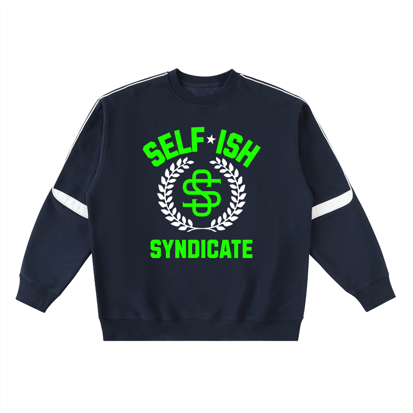 Oversized Crewneck Taped Sweatshirt
