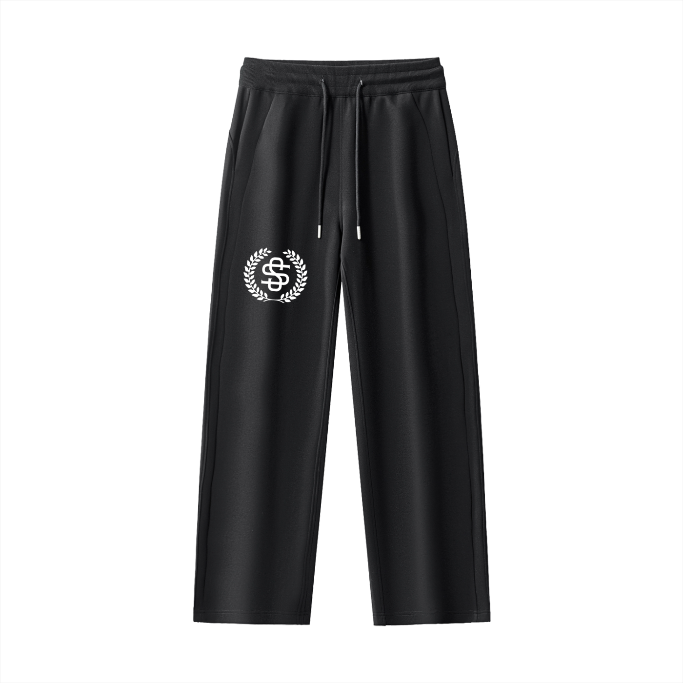 Ladies Essential Drawstring Straight-Leg Sweatpants