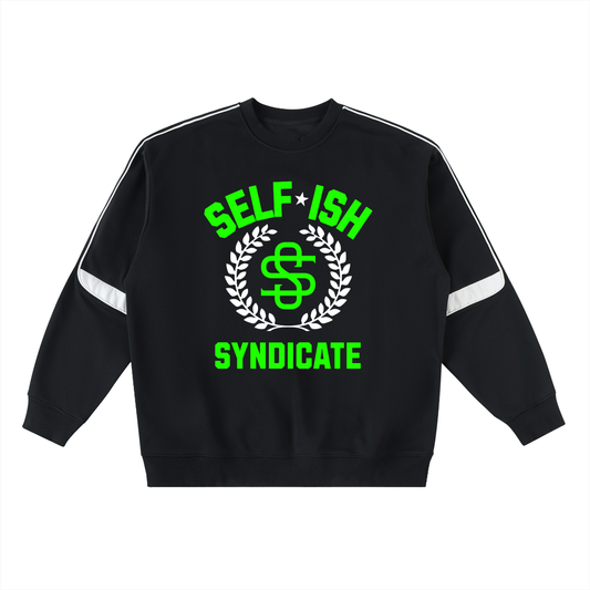 Oversized Crewneck Taped Sweatshirt