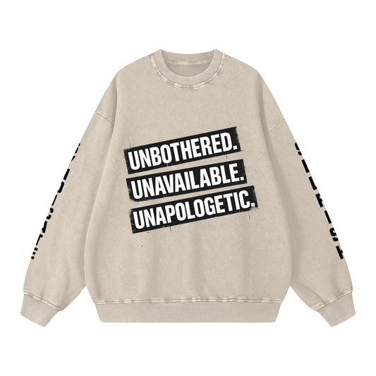 Unbothered Snow Washed Oversized Sweatshirt